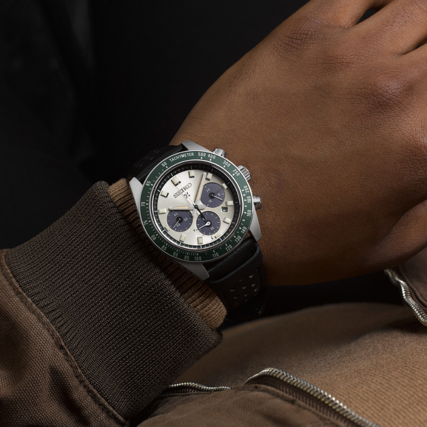 RELÓGIO SEIKO PROSPEX SPEEDTIMER 'RACING SPORTS' PRATEADO 'SSC943P1'