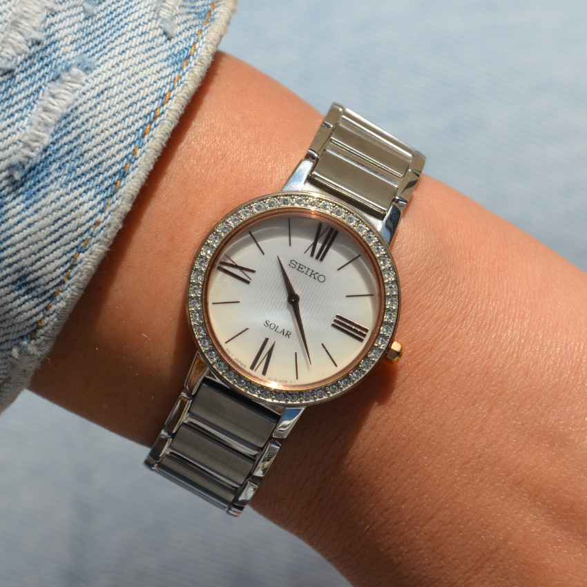 RELÓGIO SEIKO CONCEPTUAL LADIES SOLAR PRATEADO 'SUP432P1'