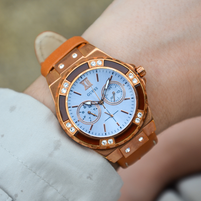 RELÓGIO GUESS 'LIMELIGHT' ROSE GOLD 'W0775L7'