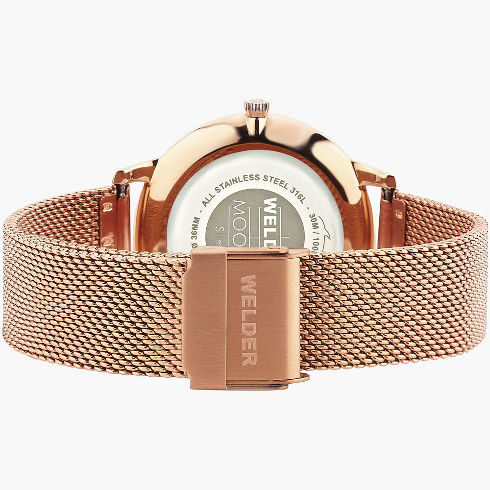 RELÓGIO WELDER SLIM ROSE GOLD 'WRS625'