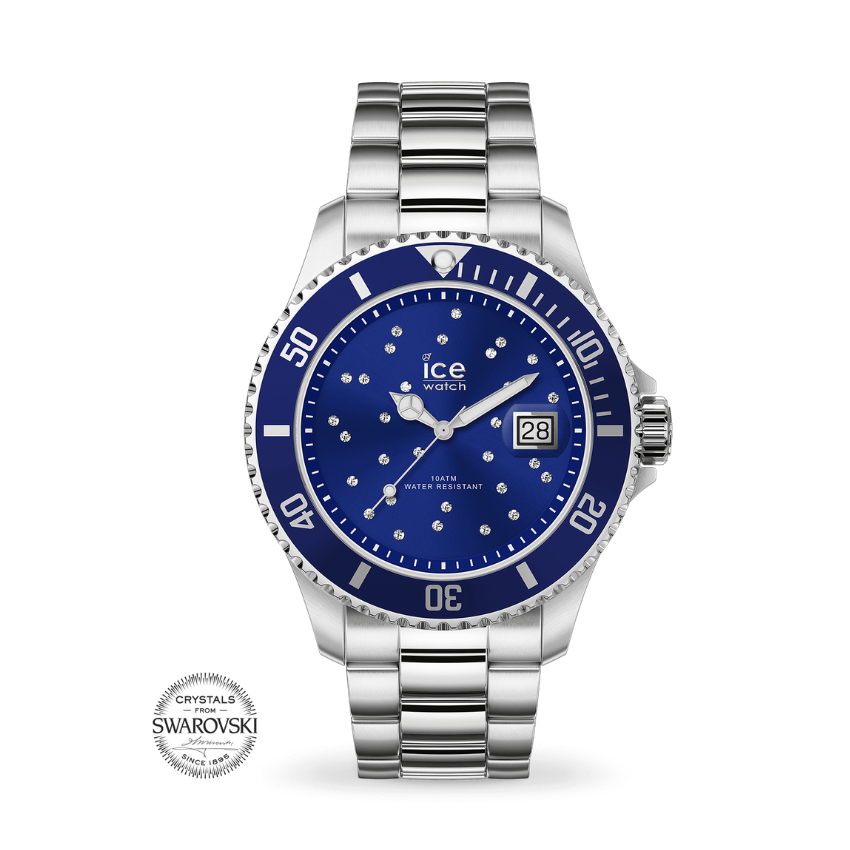 RELÓGIO ICE WATCH STEEL BLUE COSMOS PRATEADO TAM: M 'IC016773'