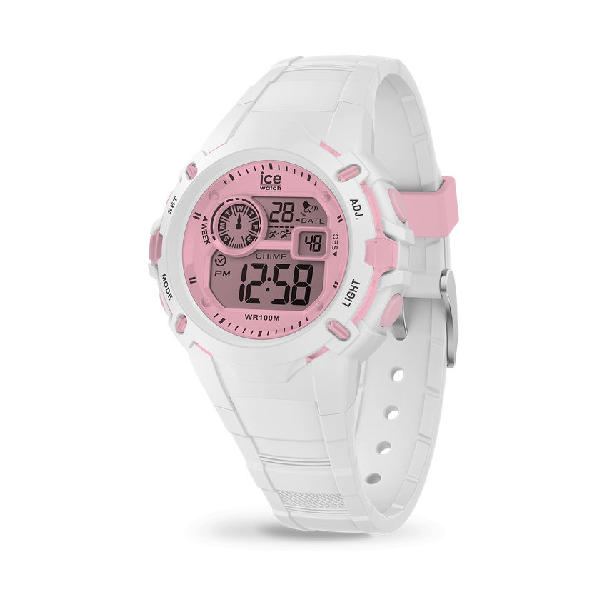 Relógio ICE Digit Explorer White Pink 024001