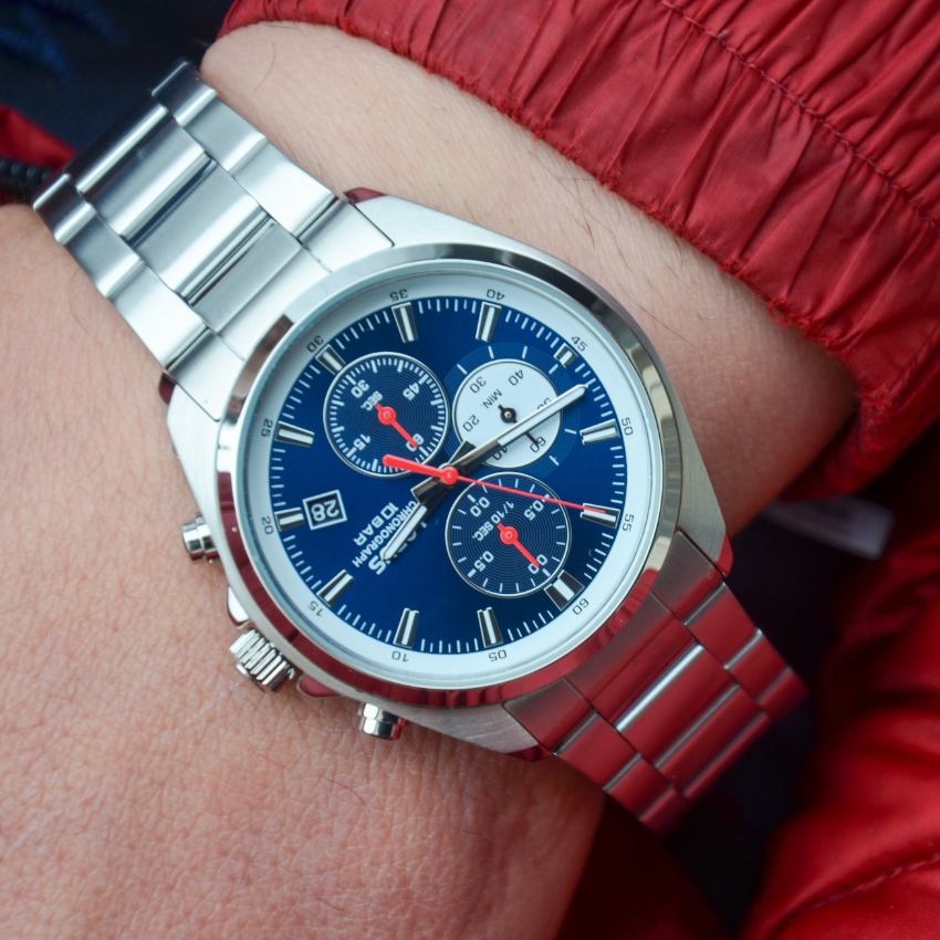 RELÓGIO LORUS 'MAN SPORTS' PRATEADO 'RM383JX9'