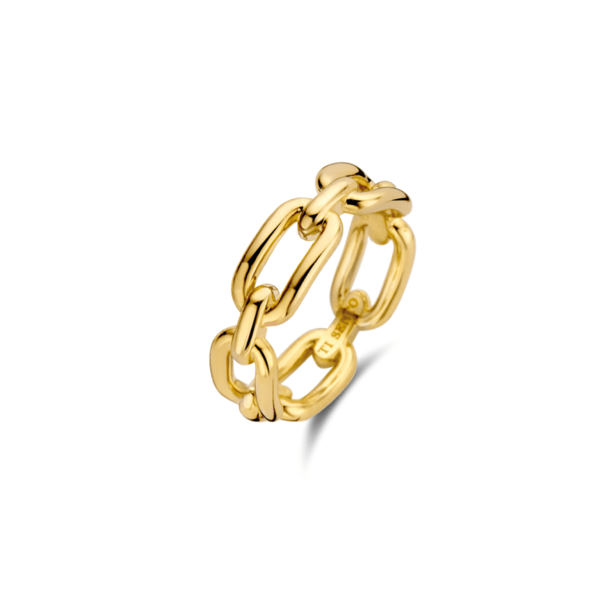 ANEL TI SENTO PRATA 925 DOURADO T.16 '12205SY/56'