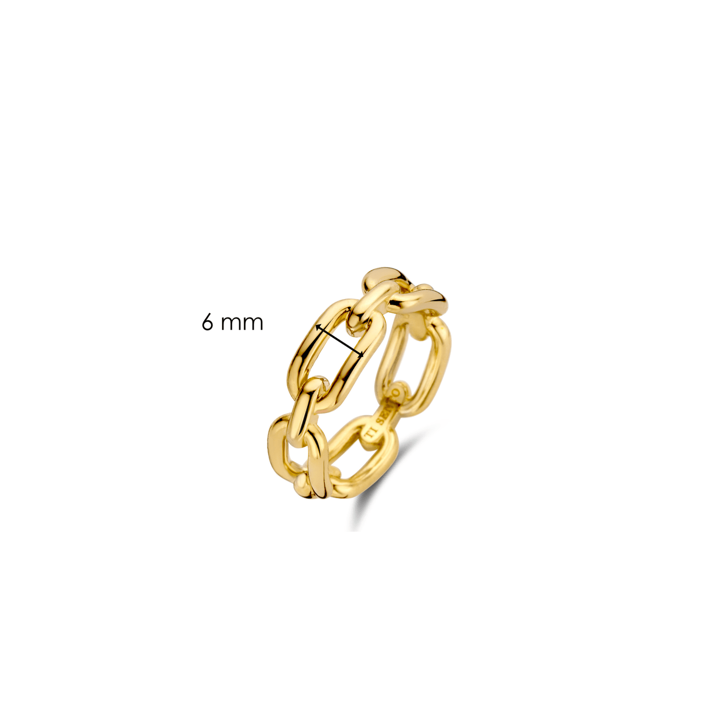 ANEL TI SENTO PRATA 925 DOURADO T.16 '12205SY/56'