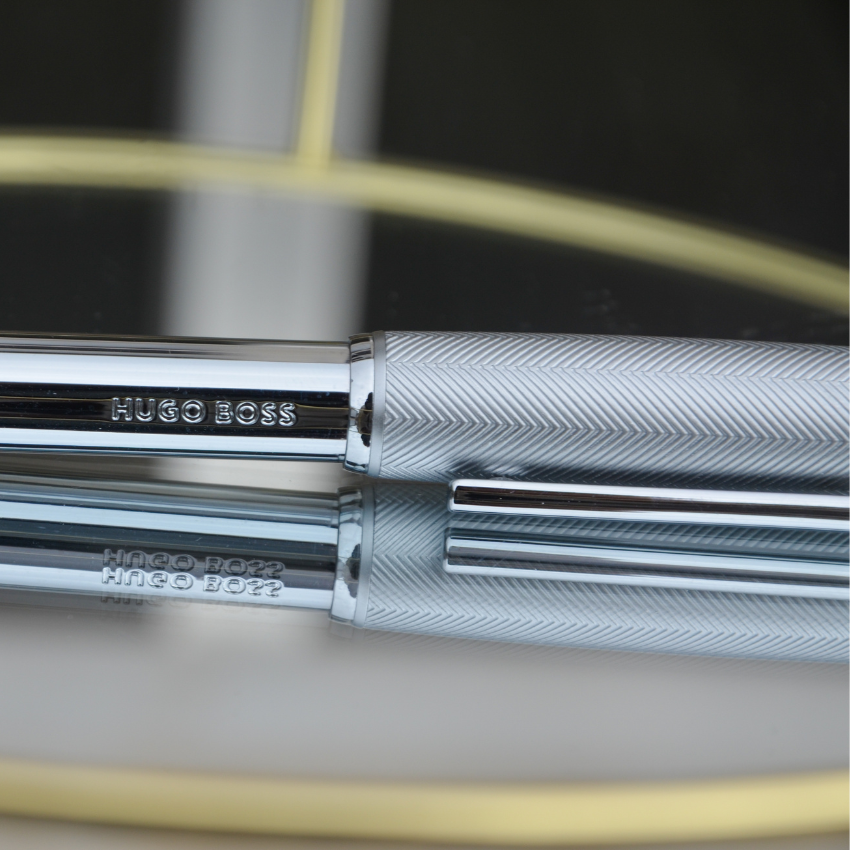 ROLLERBALL HUGO BOSS 'PACE' PRATEADA 'HSL5655B'