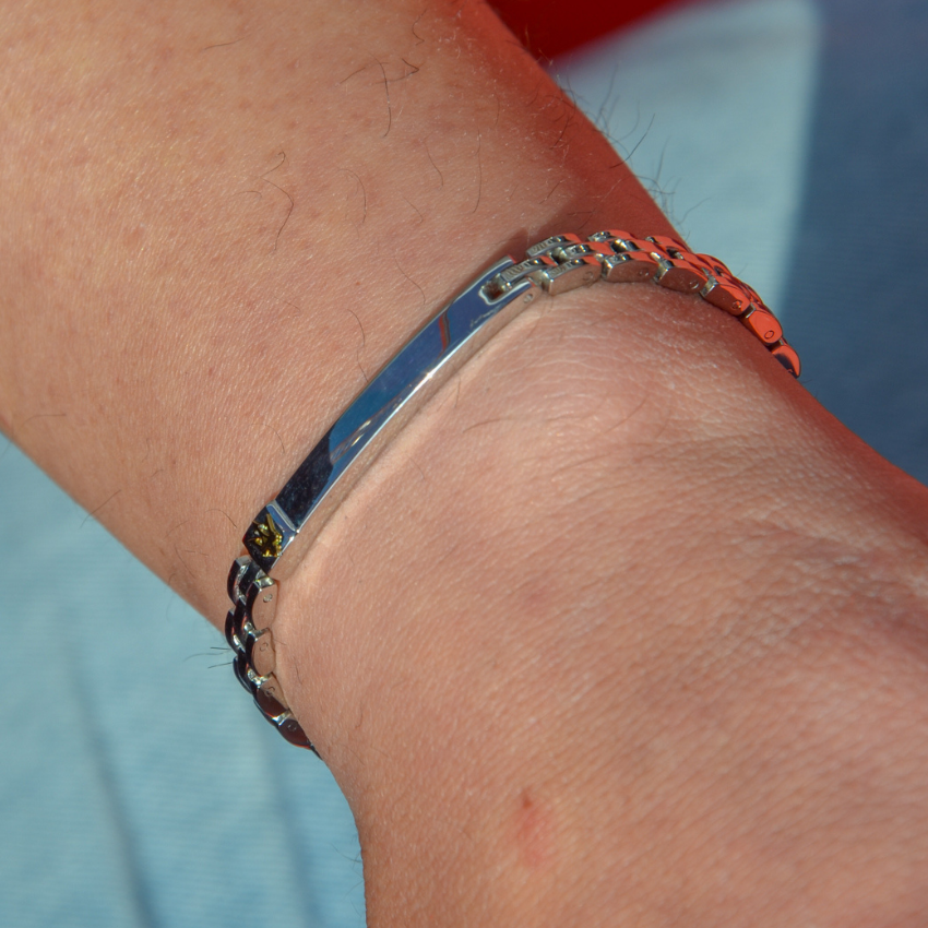 PULSEIRA MASERATI 'ICONIC' AÇO 'JM324AVD55'