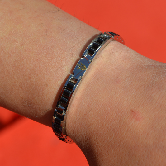 PULSEIRA MASERATI 'CERAMIC' AÇO E CERÂMICA 'JM225ATZ57'