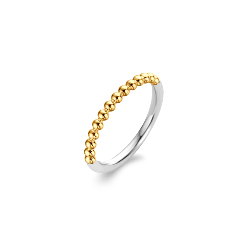 ANEL TI SENTO PRATA 925 DOURADO T.12 '1937SY/52'