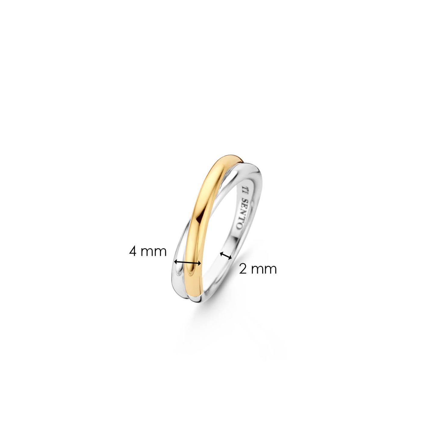 ANEL TI SENTO PRATA 925 BICOLOR T.14 '1953SY/54'