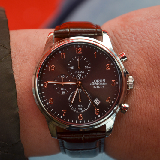 RELÓGIO LORUS 'MAN DRESS' PRATEADO 'RM343JX9'