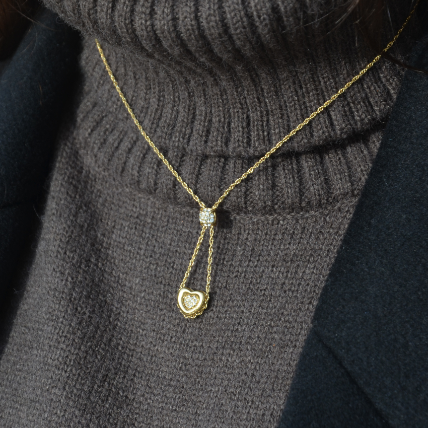 FIO GUESS 'L.O.V.E.' AÇO DOURADO 'JUBN05460JWYGT-U'