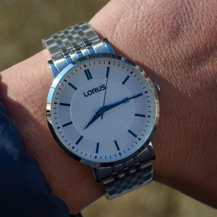 RELÓGIO LORUS 'MAN DRESS' PRATEADO 'RH957RX9'