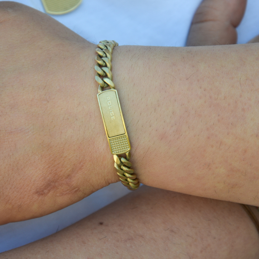 PULSEIRA POLICE 'IDENTITY' DOURADO 'PEAGB0041002'