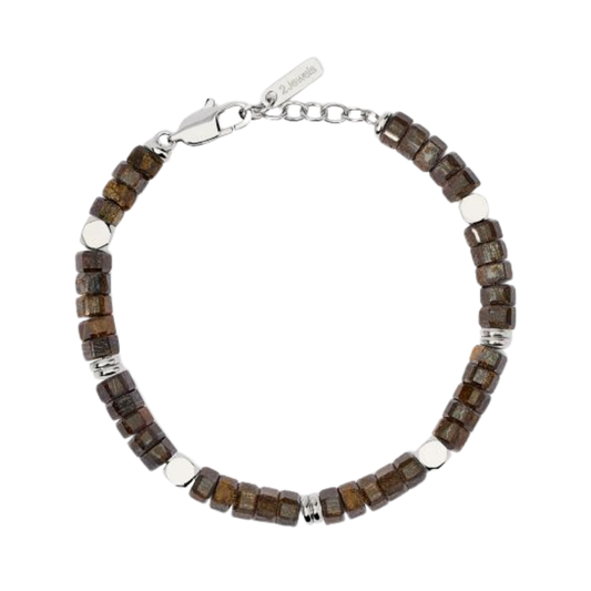 PULSEIRA 2JEWELS 'ORIGINAL' AÇO PRATEADO E PEDRAS '232612'