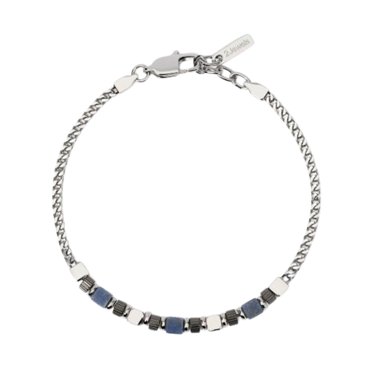 PULSEIRA 2JEWELS 'MAORI' AÇO PRATEADO E PEDRAS '232616'