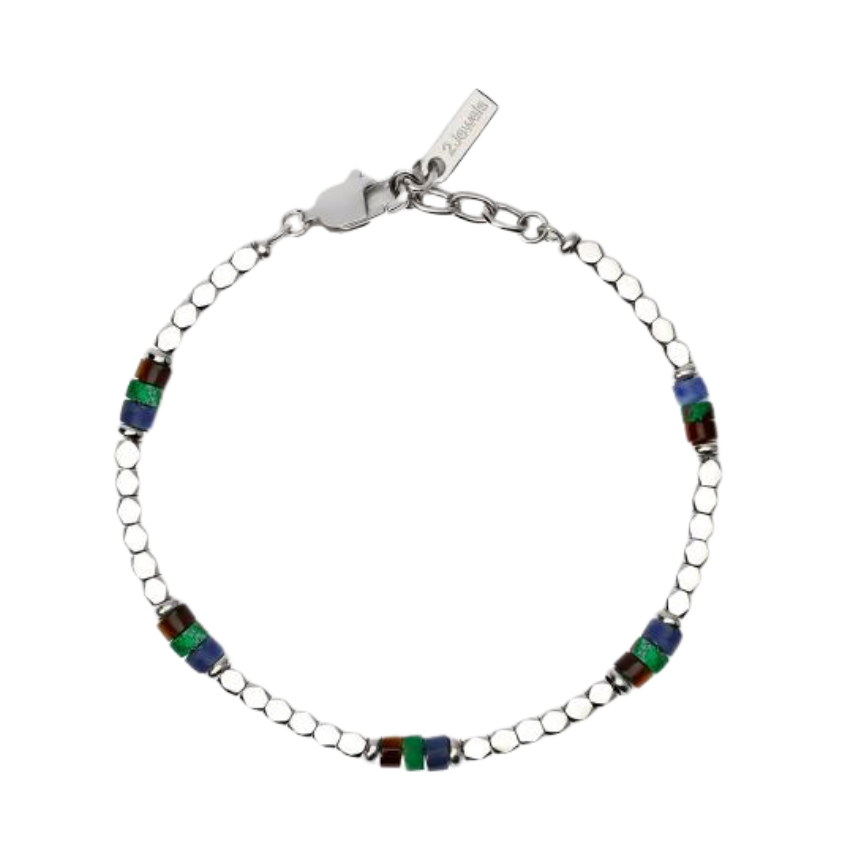 PULSEIRA 2JEWELS 'ORIGINAL' AÇO PRATEADO E PEDRAS '232631'