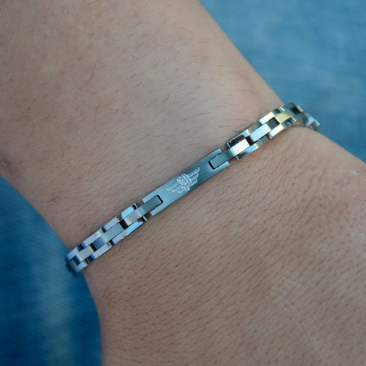 PULSEIRA POLICE 'COIL' PRATEADO 'PEAGB0039401'