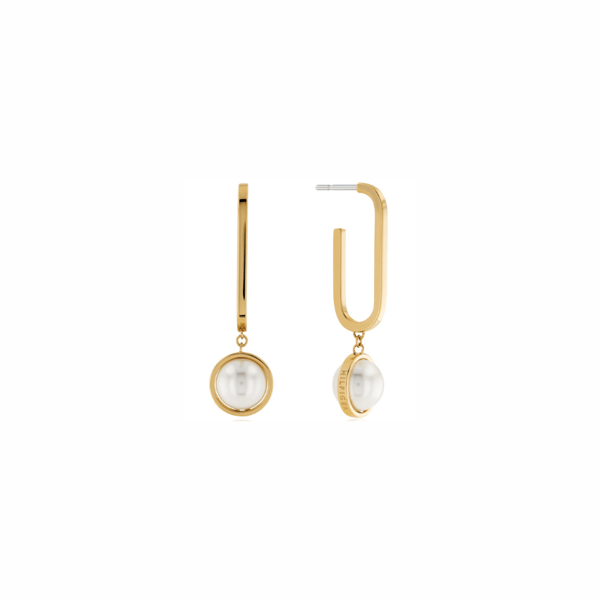 BRINCOS TOMMY HILFIGER AÇO DOURADO '2780768'