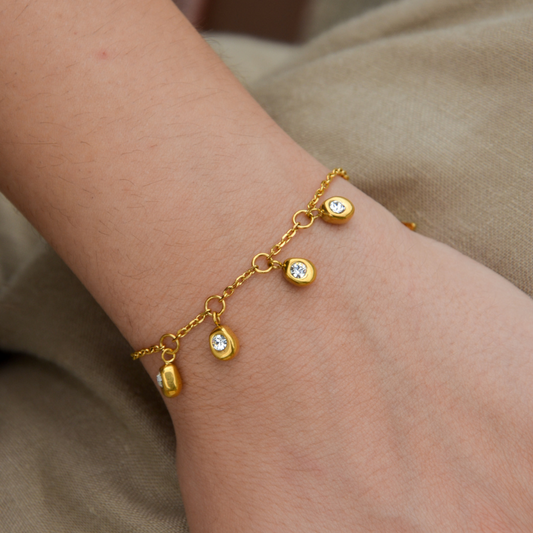PULSEIRA GUESS 'PANAREA' AÇO DOURADO 'JUBB05186JWYGS'