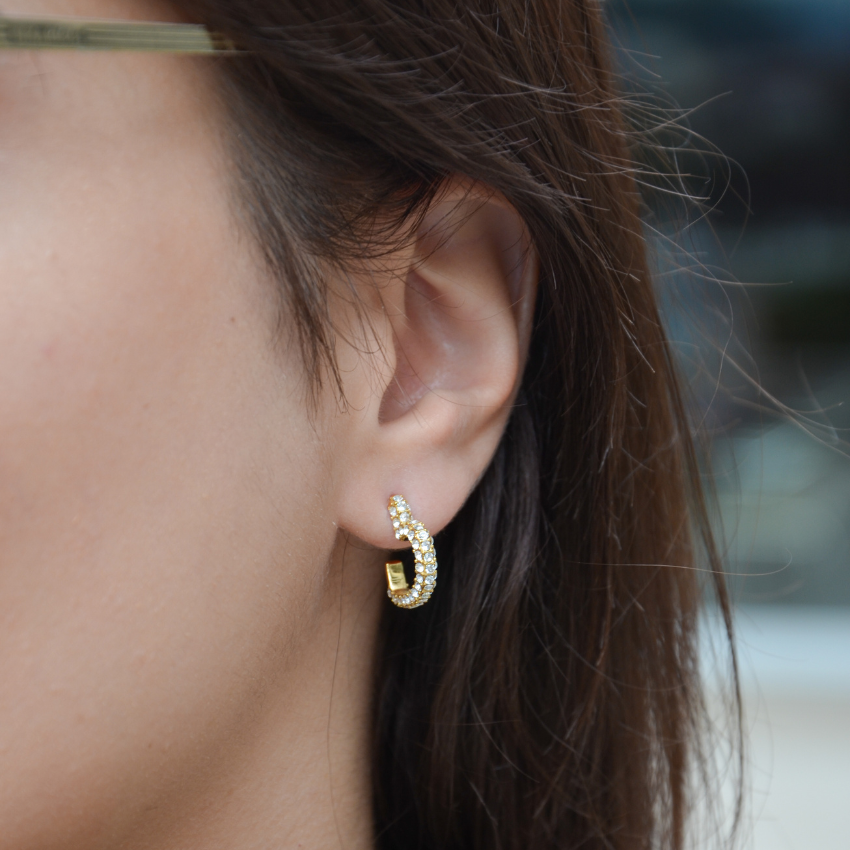 BRINCOS GUESS 'BELOVED' AÇO DOURADO 'JUBE05017JWYGT-U'