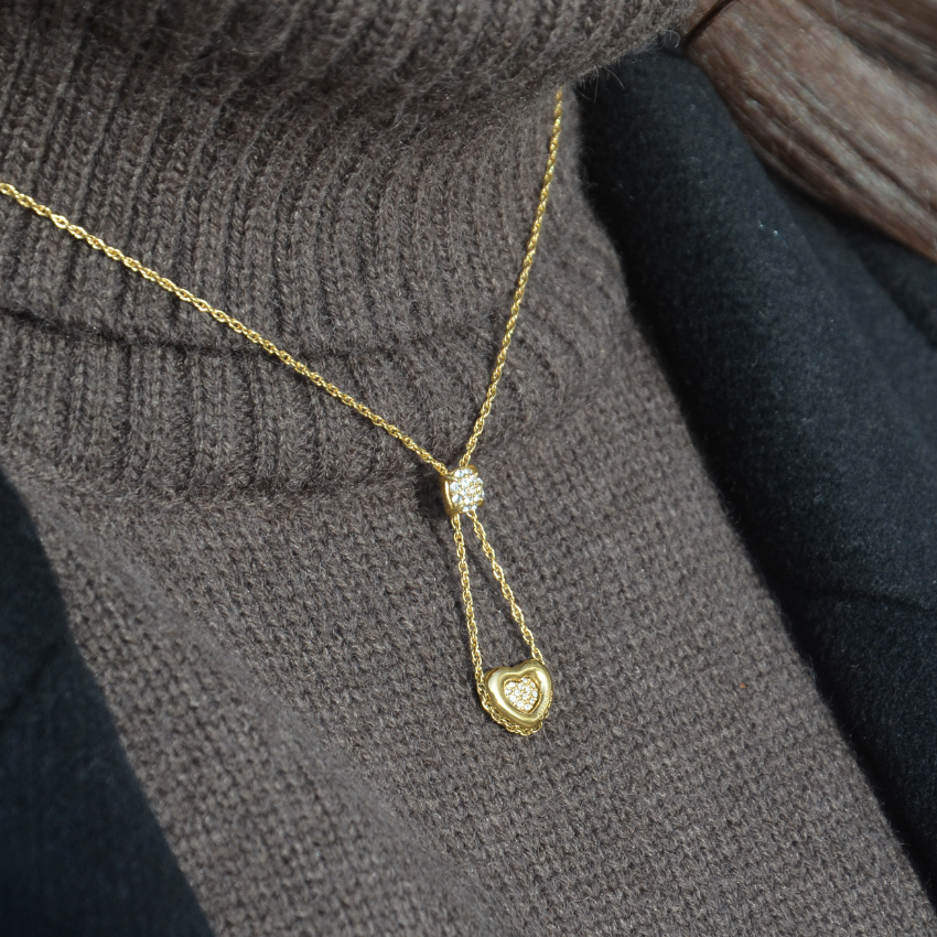 FIO GUESS 'L.O.V.E.' AÇO DOURADO 'JUBN05460JWYGT-U'