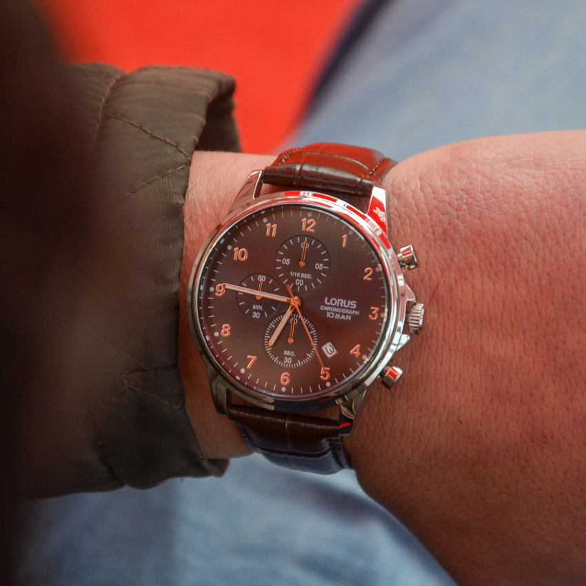 RELÓGIO LORUS 'MAN DRESS' PRATEADO 'RM343JX9'