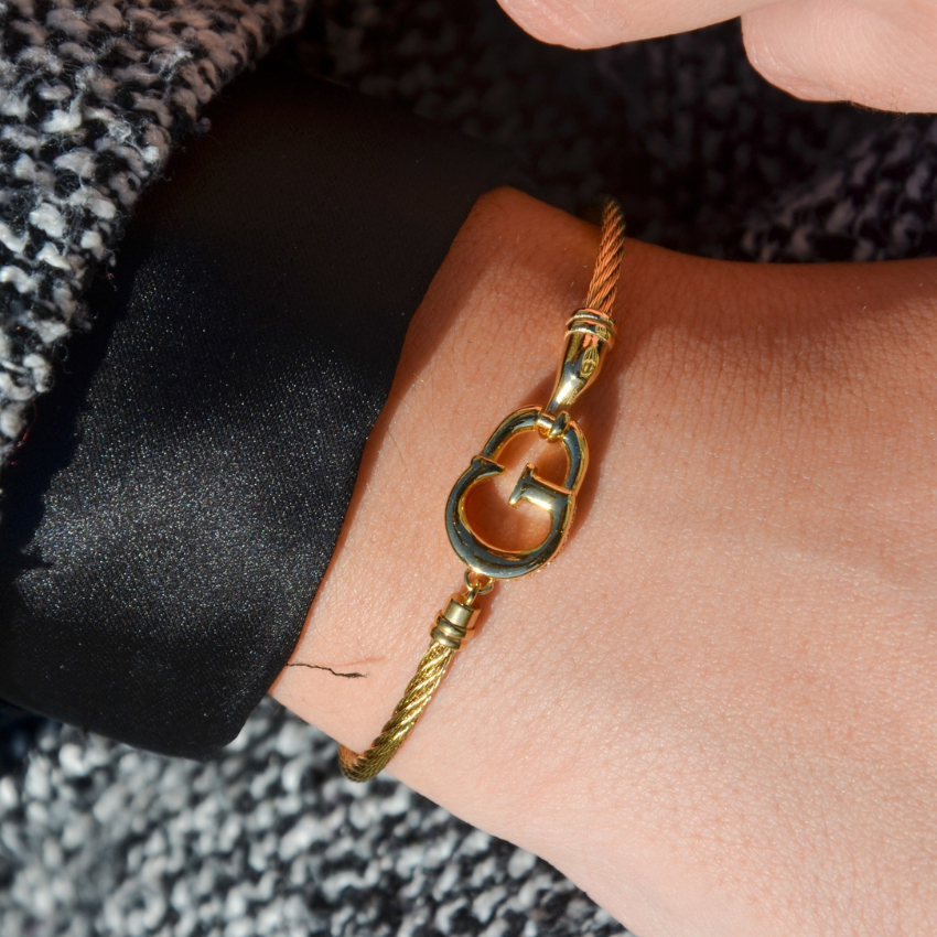 PULSEIRA GUESS 'KALYBE' AÇO DOURADO 'JUBB05399JWYGS'