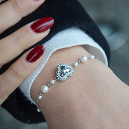 PULSEIRA GUESS 'BELOVED' AÇO PRATEADO 'JUBB06009JWRHS'