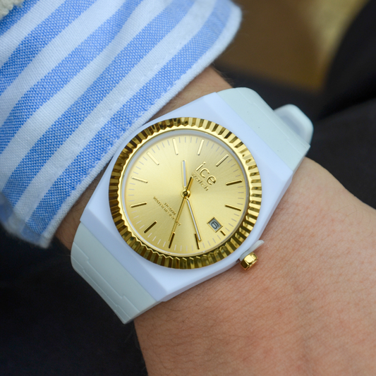 RELÓGIO ICE WATCH 'ICE POWER PW1' 'GOLDEN WHITE' '024765'