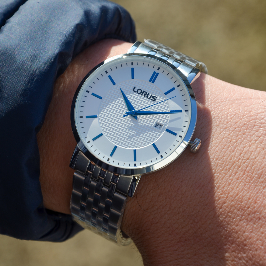 RELÓGIO LORUS 'MAN DRESS' PRATEADO 'RH957RX9'