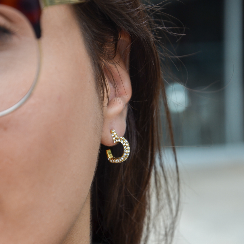 BRINCOS GUESS 'BELOVED' AÇO DOURADO 'JUBE05017JWYGT-U'