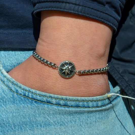 PULSEIRA POLICE 'OCTOGRAM' PRATEADO 'PEAGB0038301'
