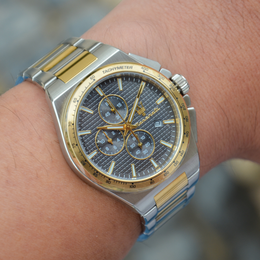 RELÓGIO MASERATI 'VELOCITÀ' SLIM BICOLOR 'R8873653002'