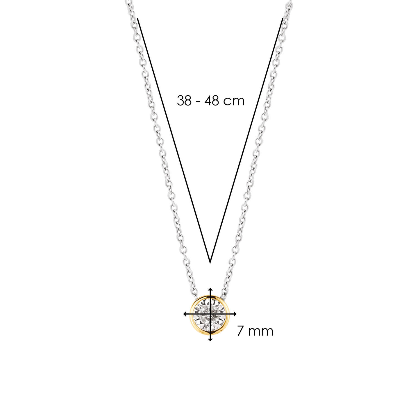 FIO TI SENTO PRATA 925 BICOLOR '3845ZY/42'