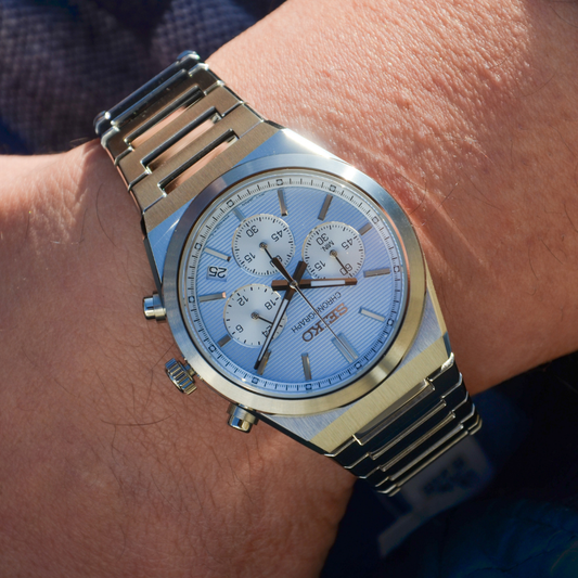 RELÓGIO SEIKO 'ESSENTIALS' PRATEADO 'SSB459P1'