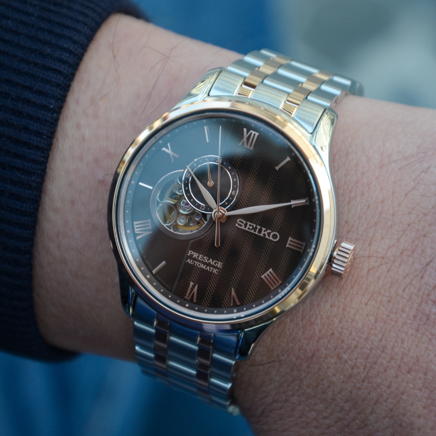 RELÓGIO SEIKO 'PRESAGE JAPANESE GARDEN' BICOLOR 'SSA466J1'