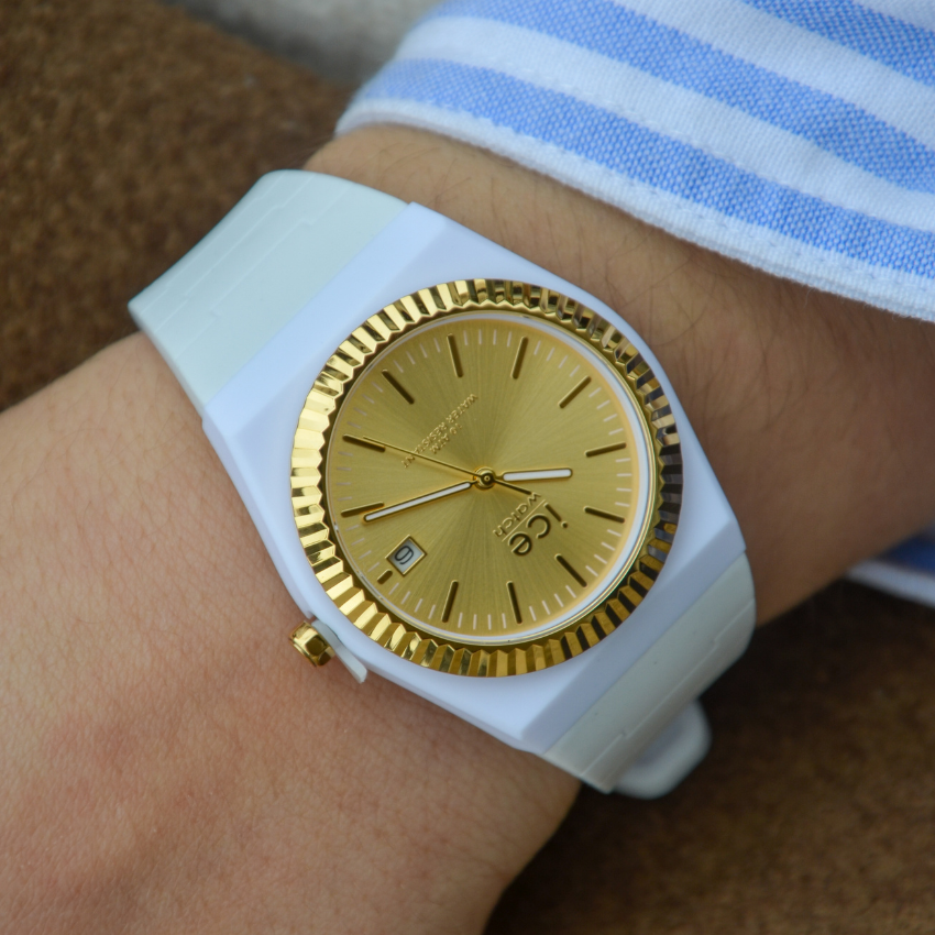 RELÓGIO ICE WATCH 'ICE POWER PW1' 'GOLDEN WHITE' '024765'