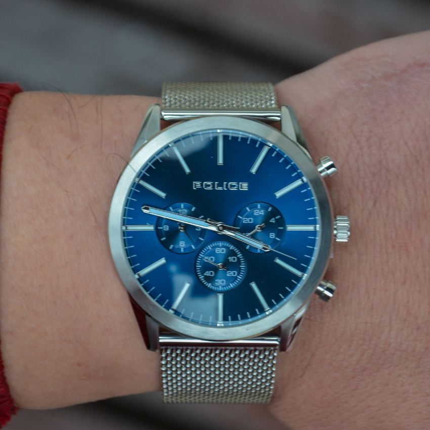 RELÓGIO POLICE 'PATRIOT' PRATEADO 'P15599JS03MMM'