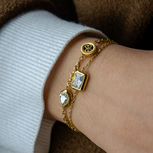 PULSEIRA GUESS '4G LIGHT' AÇO DOURADO 'JUBB05237JWYGS'