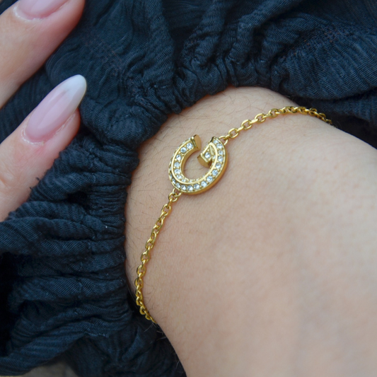 PULSEIRA GUESS 'G CRYSTAL' AÇO DOURADO 'JUBB05442JWYGS'