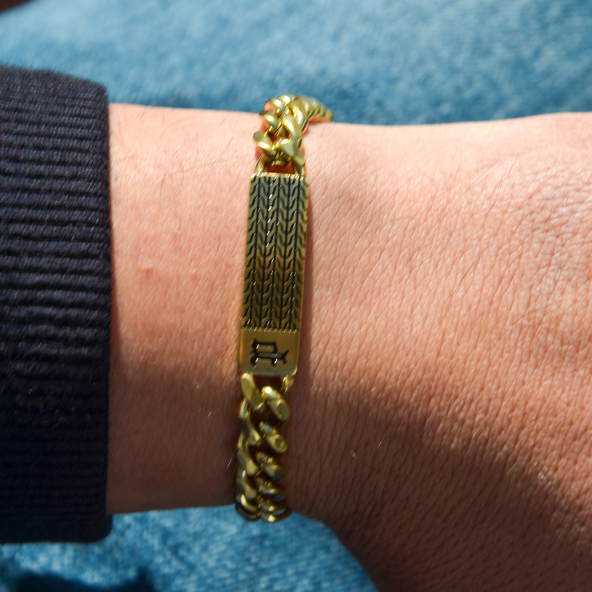 PULSEIRA POLICE 'CHAINEMALE' DOURADO 'PEAGB0078102'