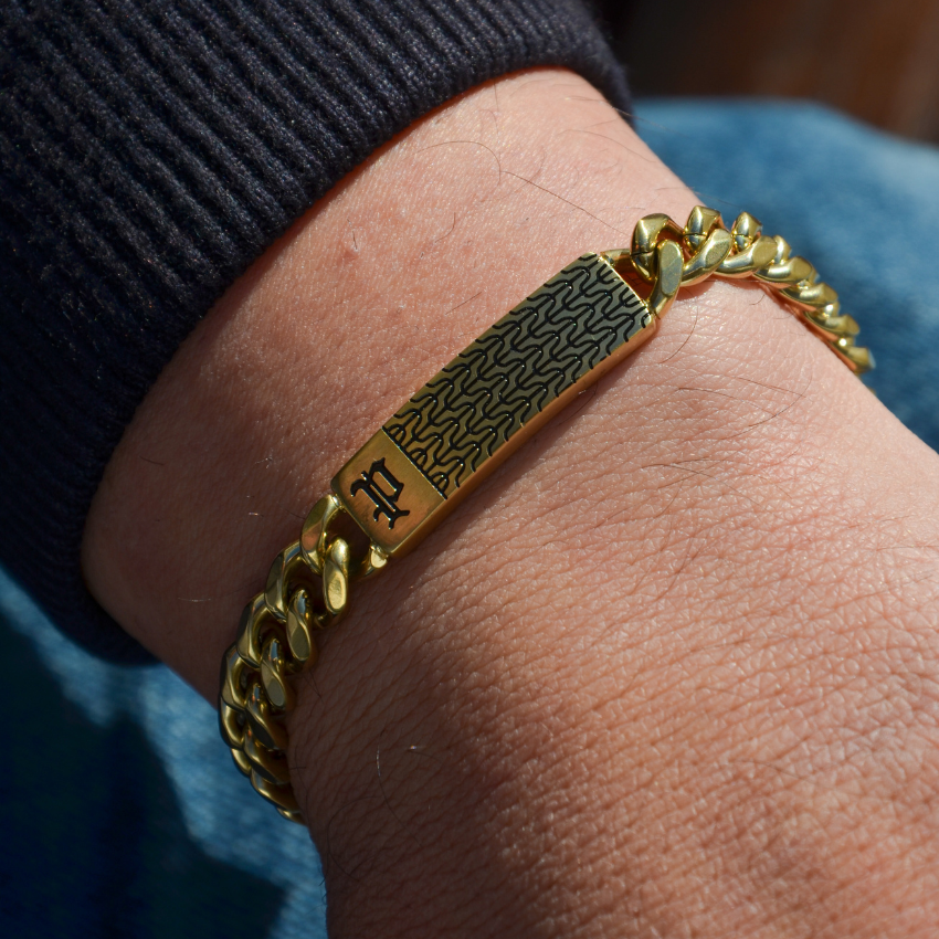 PULSEIRA POLICE 'CHAINEMALE' DOURADO 'PEAGB0078102'