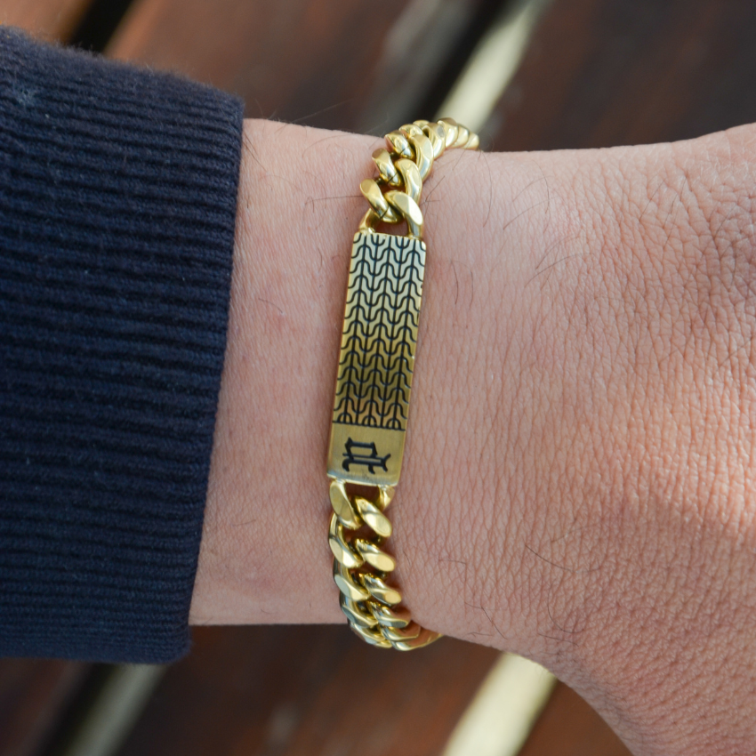 PULSEIRA POLICE 'CHAINEMALE' DOURADO 'PEAGB0078102'