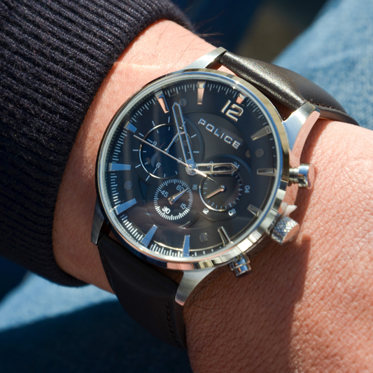 RELÓGIO POLICE 'DRIVER II' PRATEADO 'PEWGF0040202M'