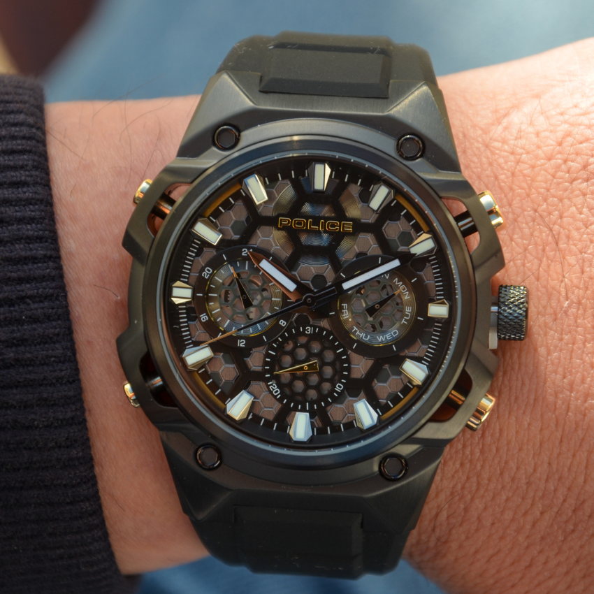 RELÓGIO POLICE 'CHALLENGER' PRETO 'PEWGQ0071901'