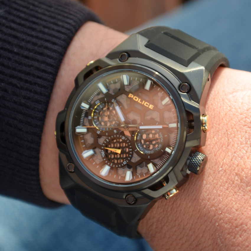 RELÓGIO POLICE 'CHALLENGER' PRETO 'PEWGQ0071901'