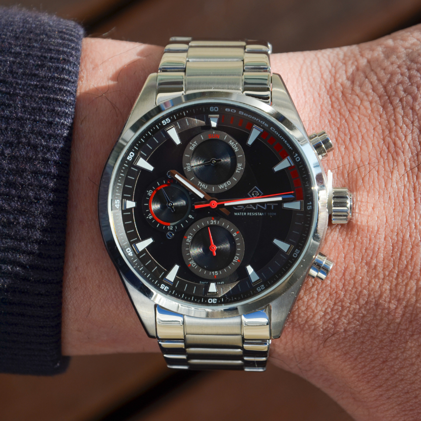 RELÓGIO GANT 'ATLANTIC CITY' PRATEADO 'G185006'