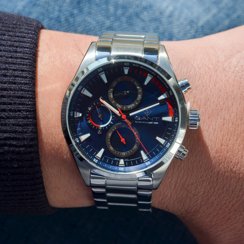 RELÓGIO GANT 'ATLANTIC CITY' PRATEADO 'G185007'