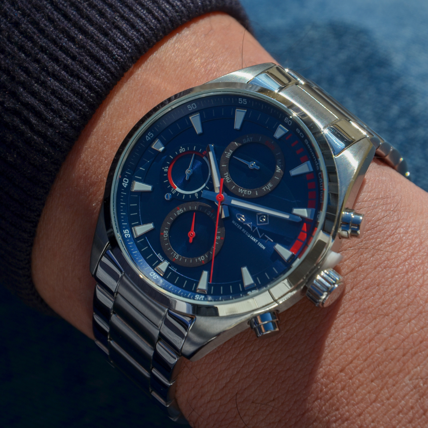 RELÓGIO GANT 'ATLANTIC CITY' PRATEADO 'G185007'